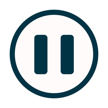 Duraklat düğmesi vektör