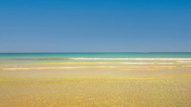 Tunus 'taki güzel Djerba plajı