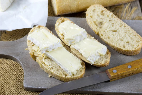 Queijo Ciabatta Camembert — Fotografia de Stock