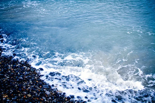 Ondas Mar Costa Rochosa — Fotografia de Stock