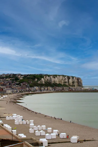 Vista Los Acantilados Ciudad Treport Francia —  Fotos de Stock