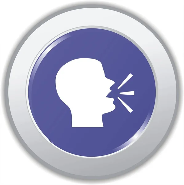 user speaking icon for web and mobile