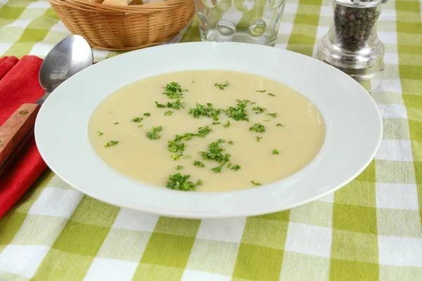 Bowl Vegetable Soup Table Royalty Free Stock Images