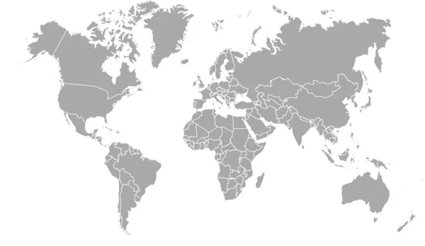 Grey map of the world.
