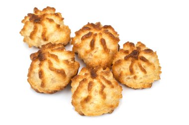 Beyaz arkaplanda izole edilmiş hindistan cevizi kayaları.