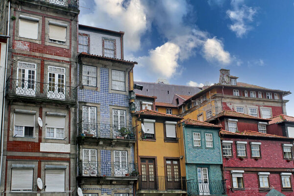 Typical houses of the city of Porto in Portugal