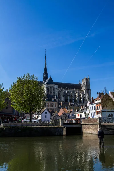 Fransa Nın Amiens Şehrinin Şehir Katedrali — Stok fotoğraf