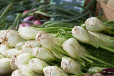 Piyasada taze taze soğan