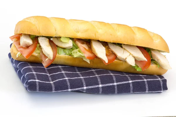 Sandwich Poulet Légumes — Photo