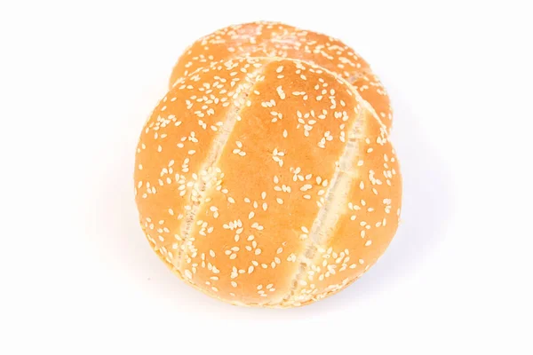 白を基調としたバーガーのパン — ストック写真