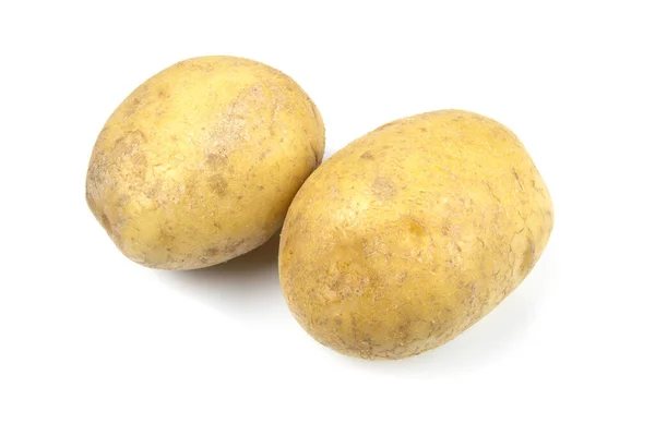 Raw Potatoes Isolated White Background — Stock Photo, Image