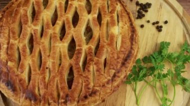 Riesling 'de marine edilmiş domuz turtası.