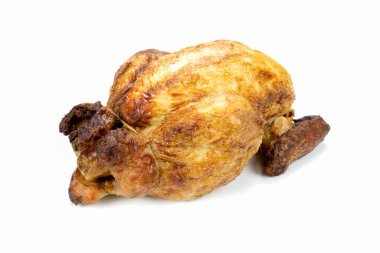 tüm tavuk beyaz arka planda izole