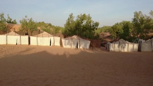 Stany Lompoulské Poušti Senegalu — Stock video