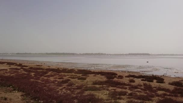 Lac Rose Însemnând Lacul Roz Numit După Apa Roz Lacul — Videoclip de stoc