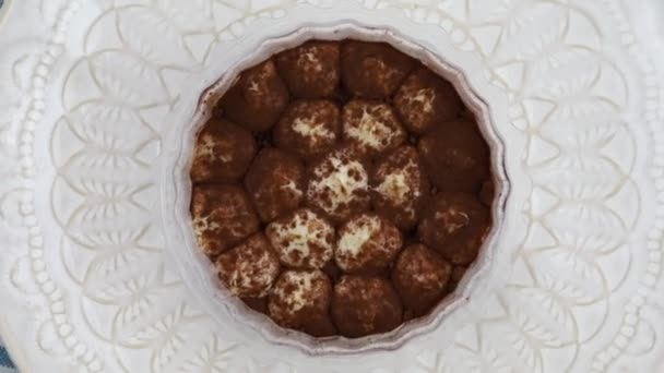 Délicieux Tiramisu Dessert Vidéo — Video