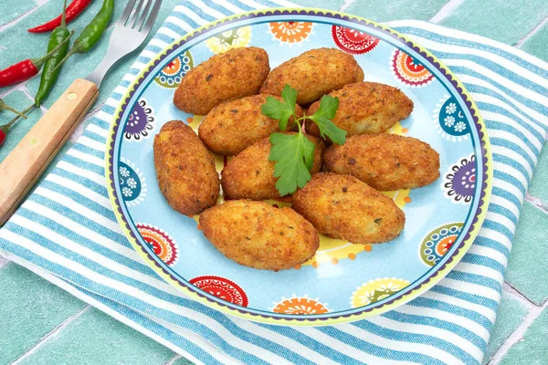 Pedaços Bacalhau Uma Chapa — Fotografia de Stock