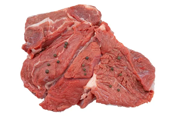 Prime Rib Geïsoleerd Een Witte Achtergrond — Stockfoto