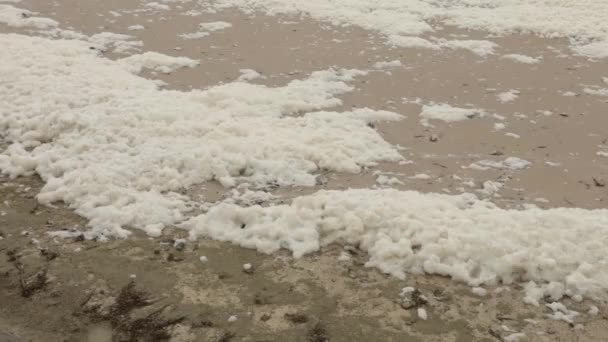 Praia Norte França Mau Tempo — Vídeo de Stock