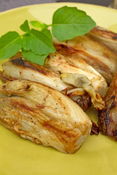 Plate Braised Endives Table — Stock Photo, Image