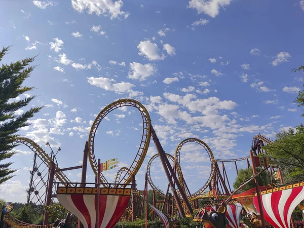 Attraction Parc Asterix Paris — Stock Photo, Image