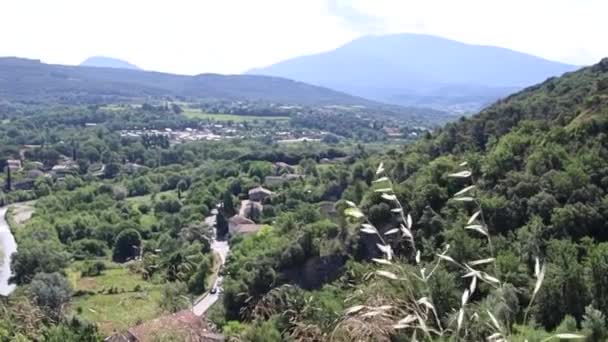 Blick Auf Vaison Romaine Die Mittelalterliche Stadt — Stockvideo