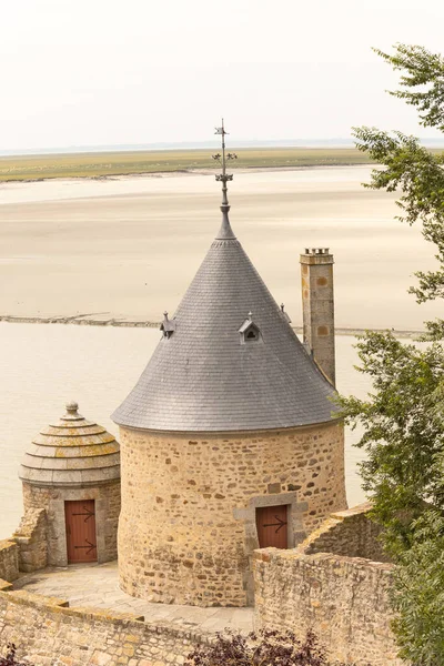 Vista Del Castillo Del Mont Saint Michel —  Fotos de Stock