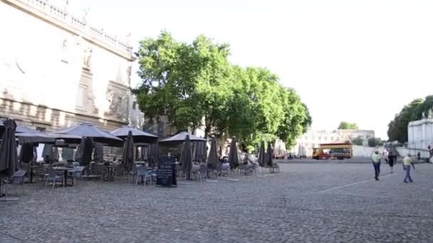 Palais Des Papes Staden Avignon — Stockvideo