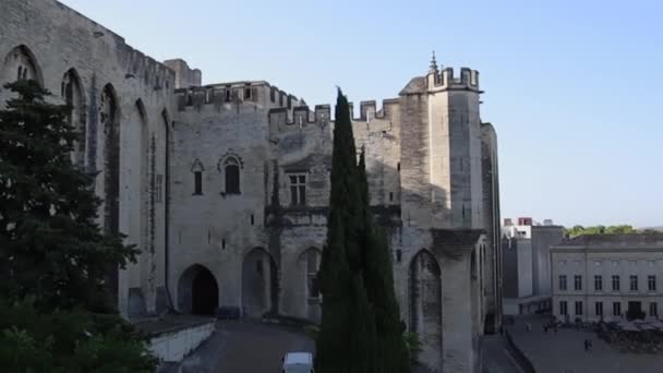 Palais Des Papes Staden Avignon — Stockvideo