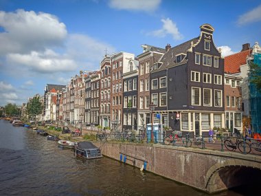 Hollanda 'daki Amsterdam şehrinin fotoğrafı