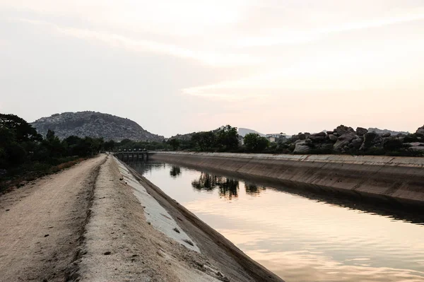 Водяний Канал Регулювання Води Постачання Водою — стокове фото