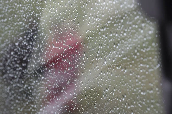 Schlechte Wetterbedingungen Und Schlechte Sicht Straßenverkehr Einem Regnerischen Tag — Stockfoto