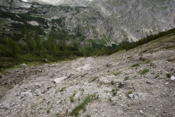 Storm Damage Caused Mudslides Debris Mud Heavy Rainfalls — Stock Photo, Image