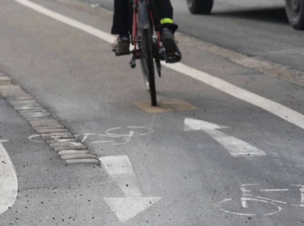 Ścieżka Rowerowa Jazdy Rowerze Przyjaznej Dla Środowiska Mobilności Transportu — Zdjęcie stockowe