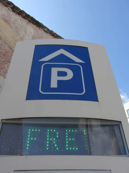 Teken Symbool Voor Een Parkeergarage Stad — Stockfoto