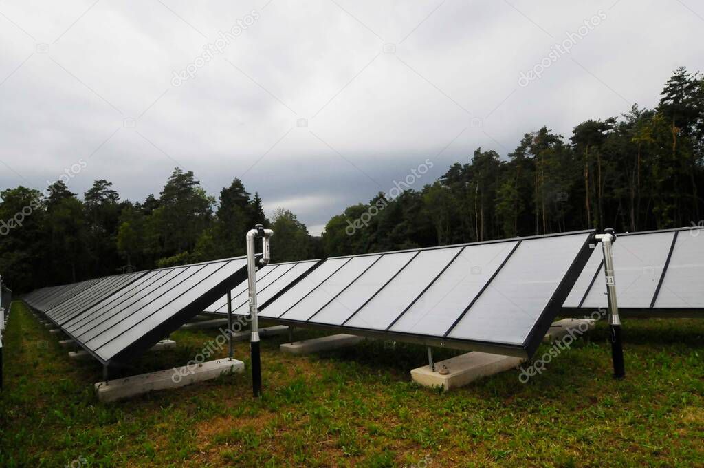 solar collector field and photovoltaics for generating sustainable energy and power
