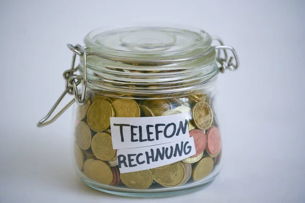 Kosten Und Finanzen Eines Telefons Bezahlung Für Mobilkommunikation — Stockfoto