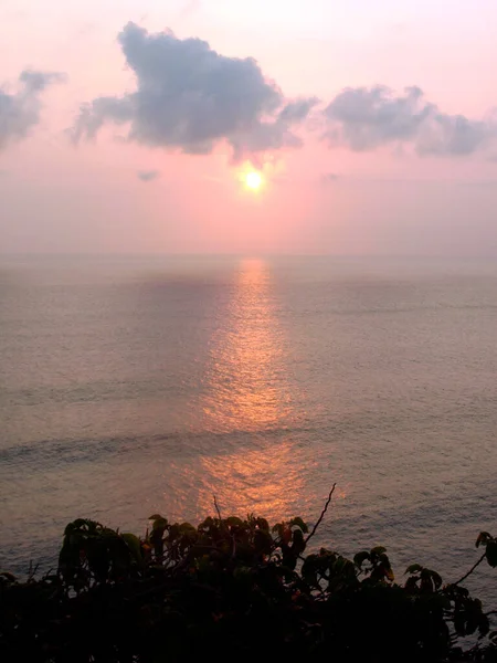 Abend Horizont Sonne Bei Sonnenuntergang Ende Des Tages — Stockfoto