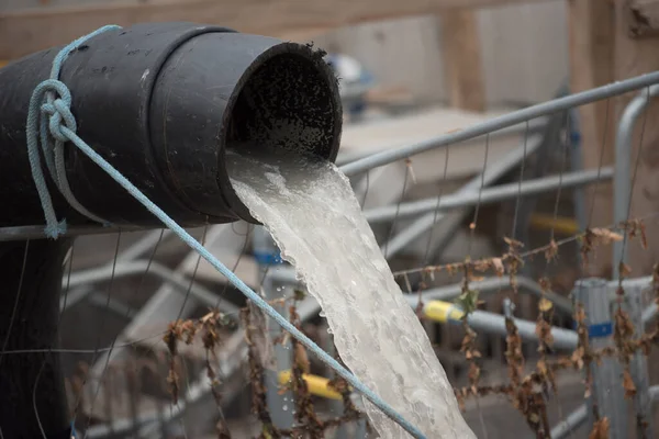 Construcción Una Alcantarilla Parte Del Sistema Suministro Agua —  Fotos de Stock