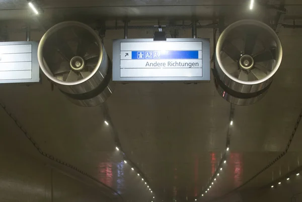 Air Ventilation Car Tunnel Road Traffic Transportation — Stock Photo, Image