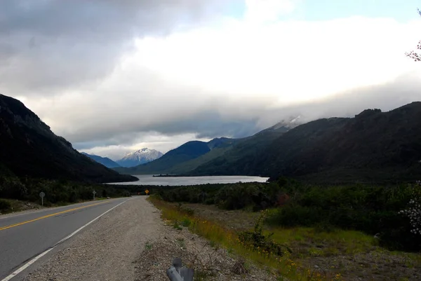 Vervoersroutes Wegverkeer Patagonië Argentinië Mobiliteit Zuid Amerika — Stockfoto