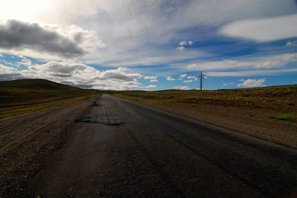 Rutas Transporte Tráfico Por Carretera Patagonia Argentina Movilidad América Del — Foto de Stock