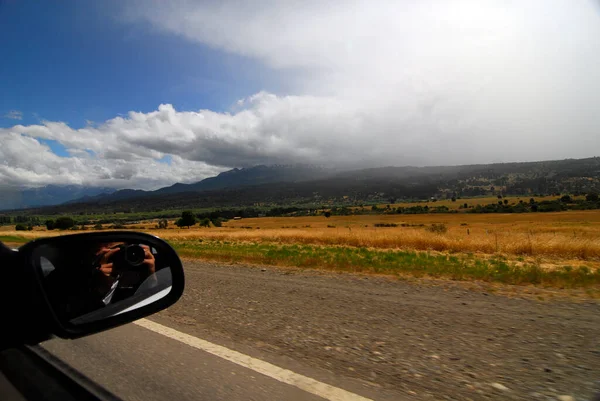 Rutas Transporte Tráfico Por Carretera Patagonia Argentina Movilidad América Del — Foto de Stock