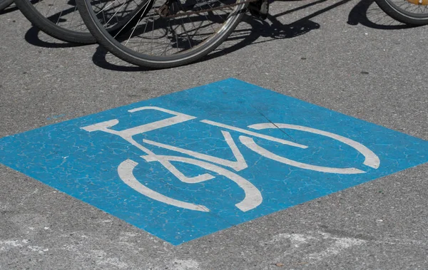 Symbolbild Fahrrad Oder Fahrrad Umweltfreundlicher Transport Und Mobilität — Stockfoto