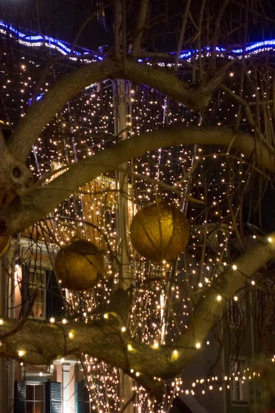 Christbaumkugeln Als Dekoration Für Den Weihnachtsbaum — Stockfoto