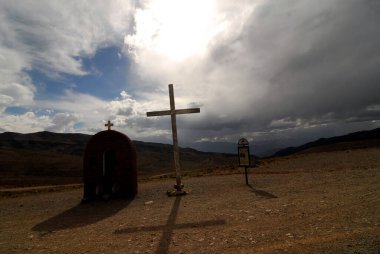 Arjantin And Dağları 'nda bir mezarlık ya da mezarlık