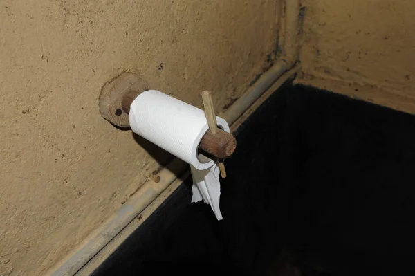 Toaletní Papír Toaletě Hygiena Těla Základní Potřeby — Stock fotografie