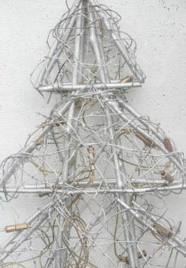 Yılbaşı ışıklandırması ve Noel tatili sezonu için dekorasyon