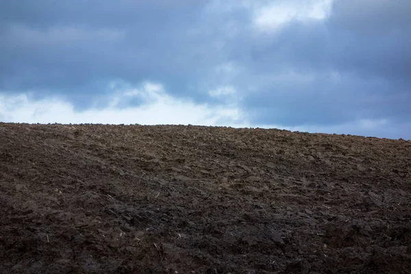 Bodem Een Akker Landbouw Bruikbare Grond Akkerbouw — Stockfoto