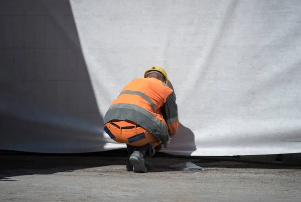 Construction Worker Building Site Employee Construction Industry — Stock Photo, Image